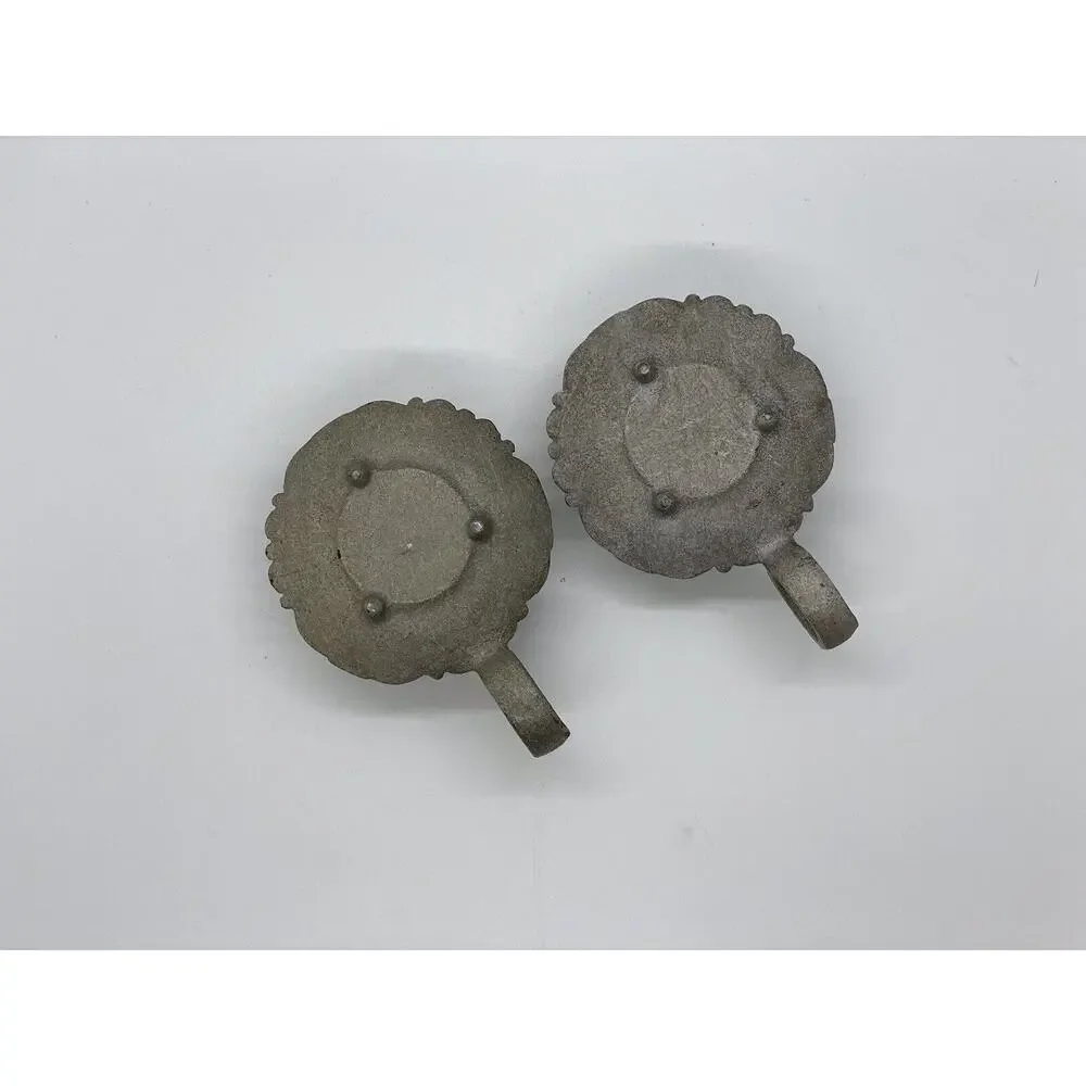 Vintage Candlestick Holders-Set Of 2 Approx 3.5”x 2.5”x 1”
